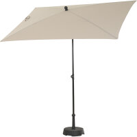 City Mittelstockschirm anthrazit/natur 140cm x 210cm Gestell Stahl anthrazit, Bezug 100% Polyester, 160g/m² natur, Lichtschutzfaktor UPF 50+