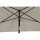 City Mittelstockschirm anthrazit/natur 140cm x 210cm Gestell Stahl anthrazit, Bezug 100% Polyester, 160g/m² natur, Lichtschutzfaktor UPF 50+
