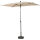 City Mittelstockschirm anthrazit/natur 140cm x 210cm Gestell Stahl anthrazit, Bezug 100% Polyester, 160g/m² natur, Lichtschutzfaktor UPF 50+