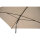 City Mittelstockschirm anthrazit/natur 140cm x 210cm Gestell Stahl anthrazit, Bezug 100% Polyester, 160g/m² natur, Lichtschutzfaktor UPF 50+