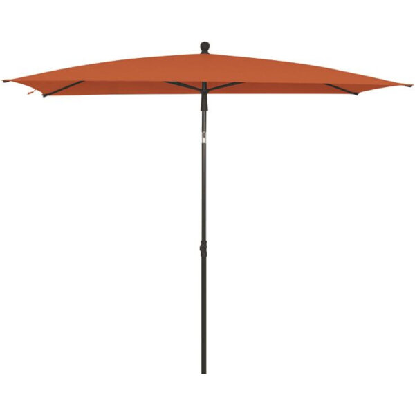 City Mittelstockschirm anthrazit/terracotta 140cm x 210cm Gestell Stahl anthrazit, Bezug 100% Polyester, 160g/m² terracotta, Lichtschutzfaktor UPF 50+