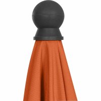 City Mittelstockschirm anthrazit/terracotta 140cm x 210cm Gestell Stahl anthrazit, Bezug 100% Polyester, 160g/m² terracotta, Lichtschutzfaktor UPF 50+