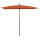 City Mittelstockschirm anthrazit/terracotta 140cm x 210cm Gestell Stahl anthrazit, Bezug 100% Polyester, 160g/m² terracotta, Lichtschutzfaktor UPF 50+