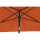 City Mittelstockschirm anthrazit/terracotta 140cm x 210cm Gestell Stahl anthrazit, Bezug 100% Polyester, 160g/m² terracotta, Lichtschutzfaktor UPF 50+