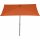 City Mittelstockschirm anthrazit/terracotta 140cm x 210cm Gestell Stahl anthrazit, Bezug 100% Polyester, 160g/m² terracotta, Lichtschutzfaktor UPF 50+