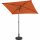 City Mittelstockschirm anthrazit/terracotta 140cm x 210cm Gestell Stahl anthrazit, Bezug 100% Polyester, 160g/m² terracotta, Lichtschutzfaktor UPF 50+