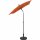 City Mittelstockschirm anthrazit/terracotta 140cm x 210cm Gestell Stahl anthrazit, Bezug 100% Polyester, 160g/m² terracotta, Lichtschutzfaktor UPF 50+