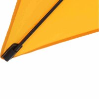 City Mittelstockschirm anthrazit/gelb 180cm x 180cm Gestell Stahl anthrazit, Bezug 100% Polyester, 160g/m² gelb, Lichtschutzfaktor UPF 50+