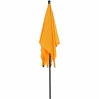 City Mittelstockschirm anthrazit/gelb 180cm x 180cm Gestell Stahl anthrazit, Bezug 100% Polyester, 160g/m² gelb, Lichtschutzfaktor UPF 50+