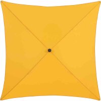 City Mittelstockschirm anthrazit/gelb 180cm x 180cm Gestell Stahl anthrazit, Bezug 100% Polyester, 160g/m² gelb, Lichtschutzfaktor UPF 50+
