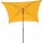 City Mittelstockschirm anthrazit/gelb 180cm x 180cm Gestell Stahl anthrazit, Bezug 100% Polyester, 160g/m² gelb, Lichtschutzfaktor UPF 50+