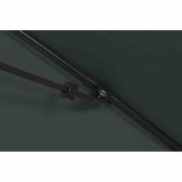 City Mittelstockschirm anthrazit/grau 180cm x 180cm Gestell Stahl anthrazit, Bezug 100% Polyester, 160g/m² grau, Lichtschutzfaktor UPF 50+