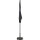City Mittelstockschirm anthrazit/grau 180cm x 180cm Gestell Stahl anthrazit, Bezug 100% Polyester, 160g/m² grau, Lichtschutzfaktor UPF 50+
