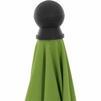 City Mittelstockschirm anthrazit/grün 180cm x 180cm Gestell Stahl anthrazit, Bezug 100% Polyester, 160g/m² grün, Lichtschutzfaktor UPF 50+