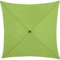City Mittelstockschirm anthrazit/grün 180cm x 180cm Gestell Stahl anthrazit, Bezug 100% Polyester, 160g/m² grün, Lichtschutzfaktor UPF 50+