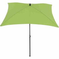 City Mittelstockschirm anthrazit/grün 180cm x 180cm Gestell Stahl anthrazit, Bezug 100% Polyester, 160g/m² grün, Lichtschutzfaktor UPF 50+