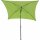 City Mittelstockschirm anthrazit/grün 180cm x 180cm Gestell Stahl anthrazit, Bezug 100% Polyester, 160g/m² grün, Lichtschutzfaktor UPF 50+
