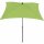 City Mittelstockschirm anthrazit/grün 180cm x 180cm Gestell Stahl anthrazit, Bezug 100% Polyester, 160g/m² grün, Lichtschutzfaktor UPF 50+