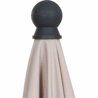 City Mittelstockschirm anthrazit/natur 180cm x 180cm Gestell Stahl anthrazit, Bezug 100% Polyester, 160g/m² natur, Lichtschutzfaktor UPF 50+