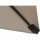 City Mittelstockschirm anthrazit/natur 180cm x 180cm Gestell Stahl anthrazit, Bezug 100% Polyester, 160g/m² natur, Lichtschutzfaktor UPF 50+