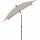 City Mittelstockschirm anthrazit/natur 180cm x 180cm Gestell Stahl anthrazit, Bezug 100% Polyester, 160g/m² natur, Lichtschutzfaktor UPF 50+