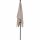 City Mittelstockschirm anthrazit/natur 180cm x 180cm Gestell Stahl anthrazit, Bezug 100% Polyester, 160g/m² natur, Lichtschutzfaktor UPF 50+