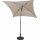City Mittelstockschirm anthrazit/natur 180cm x 180cm Gestell Stahl anthrazit, Bezug 100% Polyester, 160g/m² natur, Lichtschutzfaktor UPF 50+
