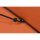 City Mittelstockschirm anthrazit/terracotta 180cm x 180cm Gestell Stahl anthrazit, Bezug 100% Polyester, 160g/m² terracotta, Lichtschutzfaktor UPF 50+
