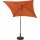 City Mittelstockschirm anthrazit/terracotta 180cm x 180cm Gestell Stahl anthrazit, Bezug 100% Polyester, 160g/m² terracotta, Lichtschutzfaktor UPF 50+