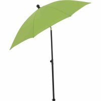 City Mittelstockschirm anthrazit/grün Ø180cm Gestell Stahl anthrazit, Bezug 100% Polyester, 160g/m² grün, Lichtschutzfaktor UPF 50+