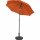 City Mittelstockschirm anthrazit/terracotta Ø180cm Gestell Stahl anthrazit, Bezug 100% Polyester, 160g/m² terracotta, Lichtschutzfaktor UPF 50+