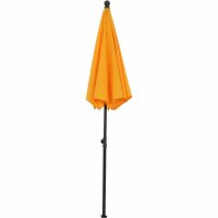 City Mittelstockschirm anthrazit/gelb Ø180cm Gestell Stahl anthrazit, Bezug 100% Polyester, 160g/m² gelb, Lichtschutzfaktor UPF 50+