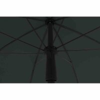 City Mittelstockschirm anthrazit/grau Ø180cm Gestell Stahl anthrazit, Bezug 100% Polyester, 160g/m² grau, Lichtschutzfaktor UPF 50+
