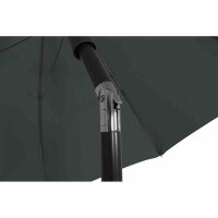City Mittelstockschirm anthrazit/grau Ø180cm Gestell Stahl anthrazit, Bezug 100% Polyester, 160g/m² grau, Lichtschutzfaktor UPF 50+
