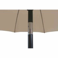 City Mittelstockschirm anthrazit/natur Ø180cm Gestell Stahl anthrazit, Bezug 100% Polyester, 160g/m² natur, Lichtschutzfaktor UPF 50+