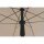 City Mittelstockschirm anthrazit/natur Ø180cm Gestell Stahl anthrazit, Bezug 100% Polyester, 160g/m² natur, Lichtschutzfaktor UPF 50+
