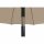City Mittelstockschirm anthrazit/natur Ø180cm Gestell Stahl anthrazit, Bezug 100% Polyester, 160g/m² natur, Lichtschutzfaktor UPF 50+