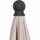 City Mittelstockschirm anthrazit/natur Ø180cm Gestell Stahl anthrazit, Bezug 100% Polyester, 160g/m² natur, Lichtschutzfaktor UPF 50+