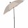 City Mittelstockschirm anthrazit/natur Ø180cm Gestell Stahl anthrazit, Bezug 100% Polyester, 160g/m² natur, Lichtschutzfaktor UPF 50+
