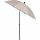 City Mittelstockschirm anthrazit/natur Ø180cm Gestell Stahl anthrazit, Bezug 100% Polyester, 160g/m² natur, Lichtschutzfaktor UPF 50+