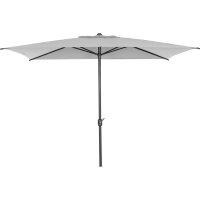 Isa Mittelstockschirm anthrazit/stone 200cm x 300cm Gestell Aluminium anthrazit, Streben Stahl, Bezug 100% Polyester, 180g/m² stone, UPF 50+