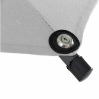Isa Mittelstockschirm anthrazit/stone 200cm x 300cm Gestell Aluminium anthrazit, Streben Stahl, Bezug 100% Polyester, 180g/m² stone, UPF 50+