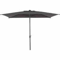 Isa Mittelstockschirm anthrazit/anthrazit 200cm x 300cm Gestell Aluminium anthrazit, Streben Stahl, Bezug 100% Polyester, 180g/m² anthrazit, UPF 50+