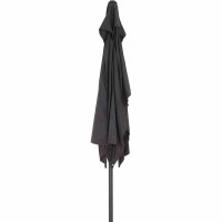 Isa Mittelstockschirm anthrazit/anthrazit 200cm x 300cm Gestell Aluminium anthrazit, Streben Stahl, Bezug 100% Polyester, 180g/m² anthrazit, UPF 50+