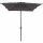 Isa Mittelstockschirm anthrazit/anthrazit 200cm x 300cm Gestell Aluminium anthrazit, Streben Stahl, Bezug 100% Polyester, 180g/m² anthrazit, UPF 50+