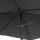 Isa Mittelstockschirm anthrazit/anthrazit 200cm x 300cm Gestell Aluminium anthrazit, Streben Stahl, Bezug 100% Polyester, 180g/m² anthrazit, UPF 50+