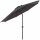 Isa Mittelstockschirm anthrazit/anthrazit Ø300cm Gestell Aluminium anthrazit, Streben Stahl, Bezug 100% Polyester, 180g/m² anthrazit, UPF 50+