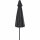 Isa Mittelstockschirm anthrazit/anthrazit Ø300cm Gestell Aluminium anthrazit, Streben Stahl, Bezug 100% Polyester, 180g/m² anthrazit, UPF 50+