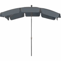 Tropico Mittelstockschirm anthrazit/grau 210cm x 140cm...