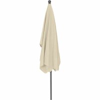 Tropico Mittelstockschirm anthrazit/natur 210cm x 140cm Gestell Stahl anthrazit, Bezug 100% Polyester, 180g/m² in natur, Lichtschutzfaktor UPF 50+